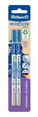 Pelikan Tintenlöscher SuperPirat eco Strichstärke M (Multispitze) Blisterverpackung mit 2 Stück