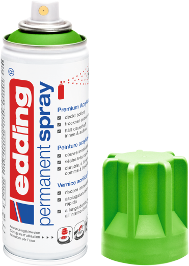edding 5200 Permanentspray Premium Acryllack gelbgrün matt RAL 6018
