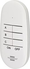 Brennenstuhl 1507070 Comfort-Line Mini Funkschalt-Set 3x IP20 (Innenbereich, mit Handsender und erhöhtem Berührungsschutz) weiß