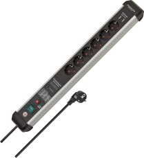 Brennenstuhl 1391010610 Premium-Protect-Line 60.000A Überspannungsschutz-Steckdosenleiste mit USB-Ladefunktion 6-fach 3m H05VV-F 3G1,5