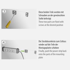 Brennenstuhl 1391010400 Premium-Protect-Line 60.000A Überspannungsschutz-Steckdosenleiste 4-fach 3m H05VV-F 3G1,5