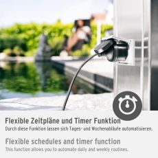 Brennenstuhl 1294860 brennenstuhl®Connect WiFi Steckdose WA 3000 XS02 für die Verwendung im Außenbereich IP44 (Outdoor WLAN-Steckdose mit Sprachsteuerung über Amazon Alexa oder Google Assistant, integrierte Zeitschaltuhr, kostenfreie App)