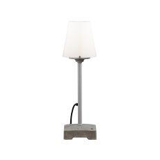 Konstsmide Lucca 453-300 Lounge Leuchte/Wegeleuchte B: 18cm T: 18cm H: 59cm 60W IP44 lackiertes Aluminium grau