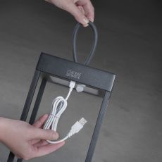 Konstsmide 7812-750 Ravello Außen-Dekobeleuchtung, LED-Dekoleuchte, LED-Laterne, USB-Leuchte LED