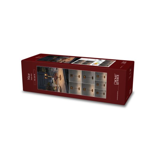 Konstsmide 7818-970 Nice Rost LED-Außentischlampe 2.5 W Warmweiß Rost-Braun