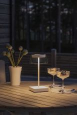 Konstsmide 7816-250 Scilla weiss LED-Außentischlampe 2.5 W Warmweiß Weiß
