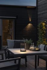 Konstsmide Crotone schwarz 7822-750 Solar-Außenwandleuchte LED 2 W Schwarz