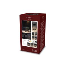 Konstsmide Crotone schwarz 7822-750 Solar-Außenwandleuchte LED 2 W Schwarz