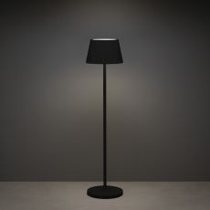 LED Akku Stehleuchte Pomezia RGBW in Schwarz 5W 600lm IP54