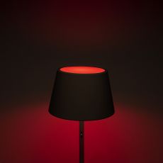 LED Akku Stehleuchte Pomezia RGBW in Schwarz 5W 600lm IP54