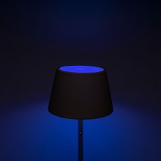 LED Akku Stehleuchte Pomezia RGBW in Schwarz 5W 600lm IP54