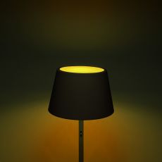 LED Akku Stehleuchte Pomezia RGBW in Schwarz 5W 600lm IP54