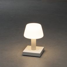 LED Akku Tischleuchte Monaco in Weiß 2,5W 114lm IP54