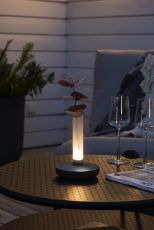 LED Akku Tischleuchte Biarritz in Dunkelgrau 2,5W 54lm IP54