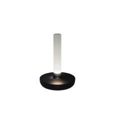 LED Akku Tischleuchte Biarritz in Schwarz 2,5W 54lm IP54
