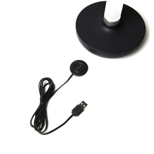 LED Akku Tischleuchte Biarritz in Schwarz 2,5W 54lm IP54