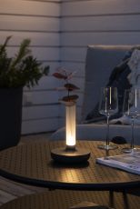 LED Akku Tischleuchte Biarritz in Schwarz 2,5W 54lm IP54