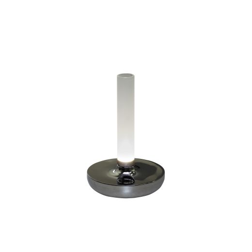 LED Akku Tischleuchte Biarritz in Silber 2,5W 54lm IP54