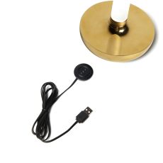 LED Akku Tischleuchte Biarritz in Gold 2,5W 54lm IP54