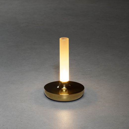 LED Akku Tischleuchte Biarritz in Gold 2,5W 54lm IP54