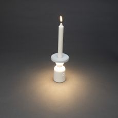 LED USB-Tischleuchte Nantes in Weiß 2,5W 120lm IP54