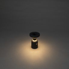 LED USB-Tischleuchte Nantes in Schwarz 2,2W 120lm IP54