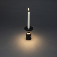 LED USB-Tischleuchte Nantes in Schwarz 2,2W 120lm IP54