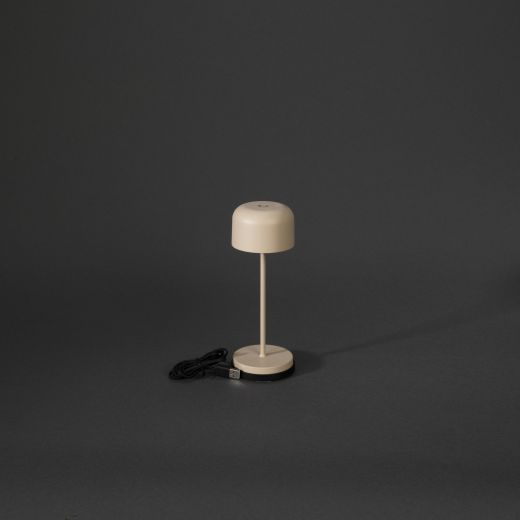 LED USB-Tischleuchte Lille Mini in Sandfarbig 2,2W 100lm IP54