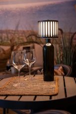 LED USB-Tischleuchte Bottle in Schwarz 2,2W 120lm IP54