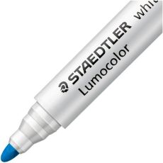 Staedtler Lumocolor 351 WP6 Whiteboard-Marker, Rundspitze ca. 2 mm Linienbreite, Set mit 6 Farben (1 Etui + Whiteboardschwamm)
