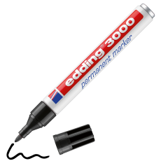 Edding 3000 Permanentmarker 12er-Pack Schwarz