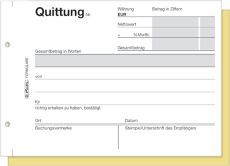 Herlitz Quittungsblock 402, selbstdurchschreibend, A6 quer, 2 x 40 Blatt (10 Stück)