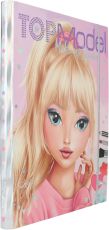 Depesche 12876 TOPModel Make Up Studio - Kreativmappe zum Gestalten schöner Makeup-Looks, inkl. Ausmalblock, Schmink-Palette und 4 Pinseln