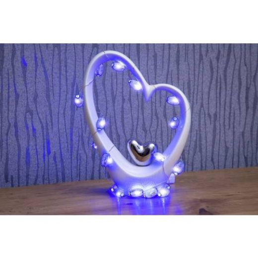 Konstsmide 3155-403 Motiv-Lichterkette Innen batteriebetrieben Anzahl Leuchtmittel 20 LED Blau