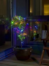 Konstsmide 3811-502 80er Micro-LED Lichterkette mit mehrfarbigen Dioden