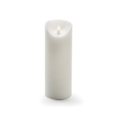 Konstsmide 1833-100 Echtwachskerze mit beleuchteter 3 D Flamme und Timer für 4 h bzw. 8 h