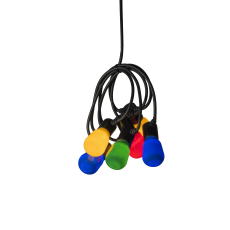 Konstsmide 2386-520 Partylichterkette mit 20 bunten Birnen