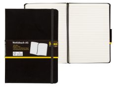 Idena 209284 Notizbuch 80g/m² liniert schwarz DIN A5 192 Seiten