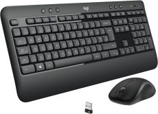 Logitech MK540 Advanced Kabellose Tastatur und Maus Combo für Windows, 2,4 GHz Unifying USB-Empfänger, Sondertasten, 3 Jahre Batterielaufzeit, Für PC, Laptop, QWERTZ-Layout - Schwarz