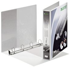 Leitz 4202 Ringbuch SoftClick, A4, mit Taschen, 4 Ringe, 30 mm, weiß