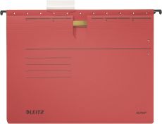 Leitz 1984 Hängehefter ALPHA® - kfm. Heftung, Pendarec-Karton, 5 Stück, rot