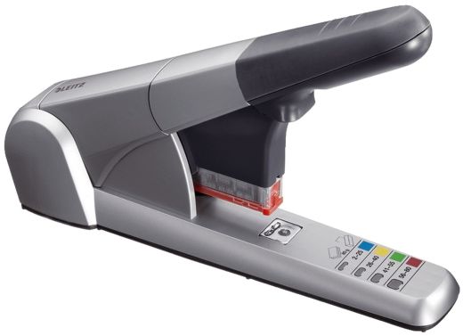 Leitz 5551 Block-Heftgerät, Heftleistung 80 Blatt, silber