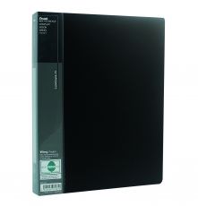 Pentel Sichtbuch Wing DCF444, 60 fest eingebundene Hüllen, DIN A4, Schwarz