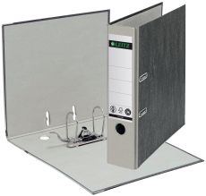 Leitz Qualitäts-Ordner, mit Schlitzen, A4, breit, grau