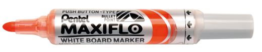 Pentel Whiteboard-Marker Maxiflo MWL5M, 2,5mm Rundspitze, Orange