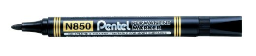 Pentel Permanent-Marker Pentel N850, 1,5mm Rundspitze, Schwarz
