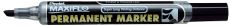 Pentel Permanent-Marker Maxiflo NLF60, 1 - 3,5mm Keilspitze, Schwarz
