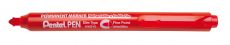 Pentel Permanent-Marker Pentel Pen Slim NXS15, 1mm Rundspitze, Rot