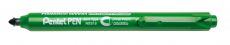 Pentel Permanent-Marker Pentel Pen Slim NXS15, 1mm Rundspitze, Grün