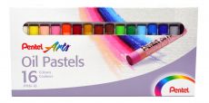 Pentel Ölpastellkreiden Oil Pastel PHN, 16 Farben im Set